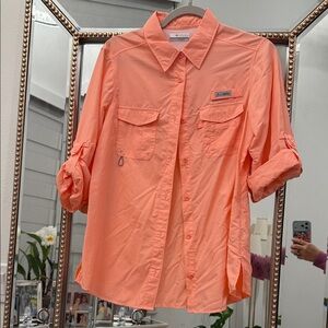 Columbia Women's Peach Button-Down Shirt